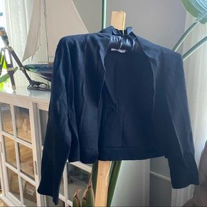 Calvin Klein women’s cropped black open front cardigan